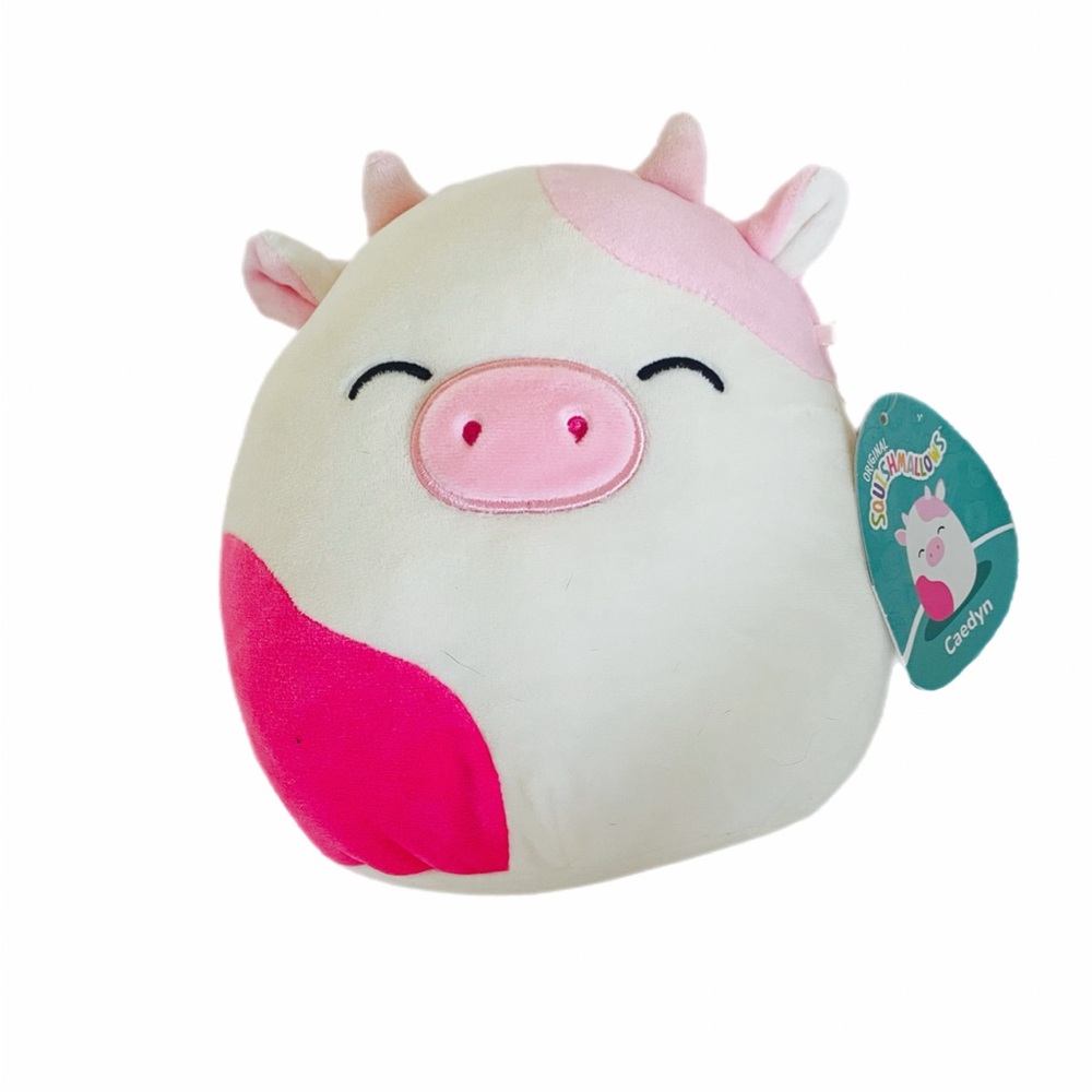 Pink and White Caedyn Squishmallow 8”